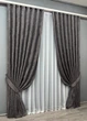 Комплект готових штор VR-Textil Шеніл преміум VELMIRA Rich № 1928ш Сіро-коричневий 200х290 см 2 шт (32-350) - зображення 3