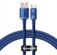Кабель Baseus Crystal Shine Series Cable USB to Type-C 100W 1.2m CAJY000403 Blue - зображення 1