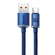 Кабель Baseus Crystal Shine Series Cable USB to Type-C 100W 1.2m CAJY000403 Blue - зображення 2