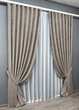 Комплект готовых штор VR-Textil Шенилл премиум VELMIRA Rich № 1929ш Тауп 200х290 см 2 шт (32-351) - изображение 3