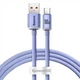 Кабель Baseus Crystal Shine Series Cable USB to Type-C 100W 1.2m CAJY000405 Purple - зображення 1