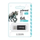 Флеш-память USB Wibrand 64ГБ пластиковая черная USB 2.0 с крышкой. (663424) - изображение 2