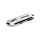 Флеш-память USB Wibrand металл 32Гб белая с карабином выдвижная (663388) - изображение 1
