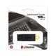 Флеш-память USB Kingston 128Гб пластиковая черная/желтая USB 3.2 (663386) - изображение 4