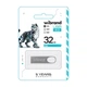 Флеш-память USB Wibrand металл 32Гб серебристая (663404) - изображение 2