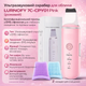 Ультразвуковой скрабер для лица LURNOFY 7C-CPY01 Pink (розовый) - многофункциональный прибор с EMS-лифтингом, для глубокого глаз - изображение 1