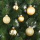 Ялинкові кулі скляні Mica Decorations 26 шт золоті для новорічного прикрашання ялинки різдвяні кулі. (674442) - зображення 2