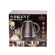 Электрочайник Sokany 1,7 л с автоотключением 2200 Вт черный чайник для кипячения воды электрический чайник (674079) - изображение 3