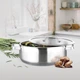 Кастрюля из нержавеющей стали с крышкой Maestro Shallow 22 см, 2 л (MR-3514-22) - изображение 2