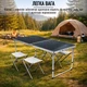 Раскладной стол чемодан с 4 стульями для пикника, рыбалки Folding Table 120 х 60 х 70 см (MH-5309S) Черный - изображение 6