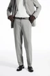Штани чоловічі COS micro-houndstooth trousers - cropped 1217335001 Eur 48 Сірий - зображення 3