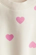 Свитшот на флисе H&M для девочки 3–4 лет, молочный, размер 98/104,1246179031 - изображение 2