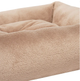 Лежанка плюшева прямокутна L (50x65x16) капучино, 3422 - зображення 3