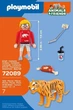 Набір іграшок Playmobil Animals and Friends Zoo: Тигр і відвідувач 72089 (4008789720894) - зображення 2