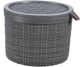 Кошик для зберігання з кришкою Curver Jute 2 л (01903) Сірий - зображення 1