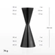 Барный джиггер Total Barware AERO 30/60 мл мерник с делениями 10/20/30/45 мл Черный (70821-Ji-30x60-a-b) - изображение 3