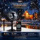 Светодиодный проектор иллюминация снежинками Snowflake Lamp IP65 водонепроницаемый мини-раздвойной снежинки-проектор для улицы - изображение 1