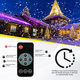 Светодиодный проектор иллюминация снежинками Snowflake Lamp IP65 водонепроницаемый мини-раздвойной снежинки-проектор для улицы - изображение 3