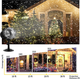 Светодиодный проектор иллюминация снежинками Snowflake Lamp IP65 водонепроницаемый мини-раздвойной снежинки-проектор для улицы - изображение 6