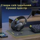 Ігрові бездротові навушники Onikuma B2I з мікрофоном, Bluetooth 5.3 + 2.4G + Type-C, звук 7.1, для ПК, PS4, PS5, телефону Black - зображення 8