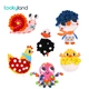 Детский набор для творчества Tookyland Фигурки с помпонами Животные, 6 фигурок, 223 шт ( LT079 ) Pom - Pom - изображение 4