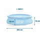 Надувной бассейн Intex Easy Set 28120 круглый 305×76 см объем 3853 л 3-слойный ПВХ синий - изображение 4