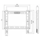 Фиксированный настенный крепеж для телевизора AGN AGN43-220F 23–43" до 45 кг VESA 200×200 Черный - изображение 6
