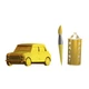Картонний 3D пазл-конструктор "Cartonic 3D Puzzle MINI COOPER" Міні Купер - зображення 5
