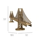 Картонний 3D пазл-конструктор "Cartonic 3D Puzzle GOLDEN GATE BRIDGE" Міст Золота Брам - зображення 4