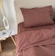 Простынь Евро Lavson Вареный хлопок Washed Cotton 260х230 Шоколад - изображение 4