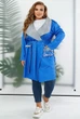 Кардиган жіночий, колір електрик, 257R5012 розмір 2XL-3XL - изображение 2