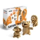Картонний 3D пазл-конструктор "Cartonic 3D Puzzle SAFARI TRIO" Слоник Лев Бегемот 3в1 - зображення 1