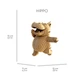 Картонний 3D пазл-конструктор "Cartonic 3D Puzzle SAFARI TRIO" Слоник Лев Бегемот 3в1 - зображення 3