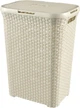 Корзина для белья пластиковая Curver Natural Style 60 л (00707) Кремовый - изображение 1