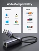 USB 3.0 Ethernet адаптер Gigabit 1000 Мбит/с AX88179, USB to RJ45 сетевая клетка для ноутбука и ПК Ugreen - изображение 2