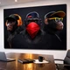 Картина на полотні поп-арт три мавпи в офіс 60х90 см - «Monkey Gang» - изображение 4