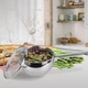 Ковш кухонный из нержавеющей стали с крышкой Maestro 16 см, 1.5 л (MR-3516-16S) - изображение 2