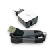 Зарядное устройство 4you A40 18W с быстрой зарядкой QC 3.0 с кабелем Micro USB Black White - изображение 1
