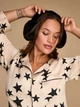 Пижама женская сатиновая с брюками Victoria's Secret бежевая со звездами QBN86 размер XL - изображение 2