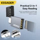Кардрідер ESSAGER USB-C 2-in-1 TF/MicroSD Card Reader OTG Grey (EDKTF-QW0G-P) - зображення 3