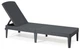 Шезлонг раскладной пластиковый Keter Allibert Jaipur Sun lounger (17205843) Антрацит - изображение 1