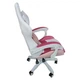 Крісло геймерське ігрове Bonro Lady 807 рожево-біле (42300098) - зображення 7