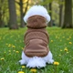 Толстовка-худи для собак мягкая флисовая коричневая Pet & Co XS (1123) - изображение 3