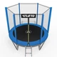Батут детский Atleto 252 см с сеткой и лестницей синий (42400442) - изображение 2