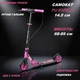 Самокат Best Scooter RIO двоколісний колеса PU 145 мм, амортизатор, ручне гальмо Pink 5-12 років (R-16002) - зображення 3