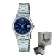 Женские наручные часы Casio LTP-V002D-2B3, кварцевые, стальной браслет, водозащита 30 м - изображение 1