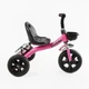 Дитячий триколісний велосипед без ручки Best Trike BS з кошиком та пляшкою (Рожевий) - зображення 2