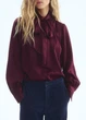 Блуза H&M 11126 Бордовий S (963) - зображення 1