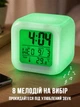 Настольные часы-хамелеон UFT с термометром и будильником, меняющие цвет (clockkub) - изображение 6
