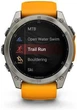 Спортивний годинник Garmin Fenix 8 51mm AMOLED Sapphire Titanium w. Spark Orange/Graphite Silicone Band (010-02905-10/11) - изображение 6